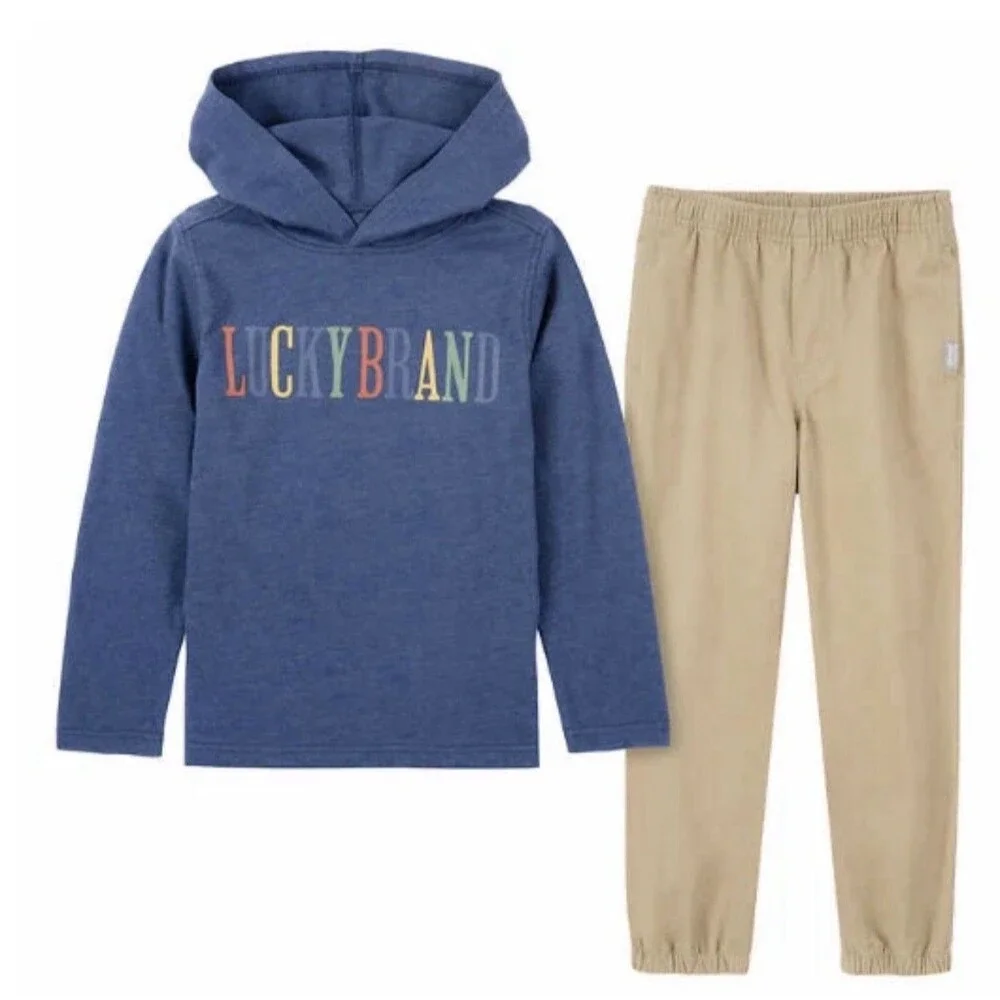 NEW Lucky Brand Boy's Long Sleeve 2 Piece Set Size 4T